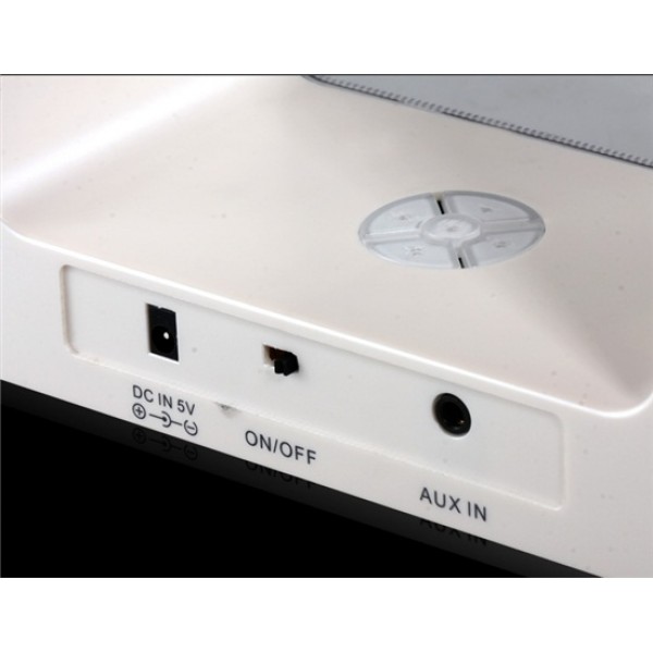 Multifunction Hollow Square Touch LED Lamp & Bluetooth 3.0 Speaker (White)